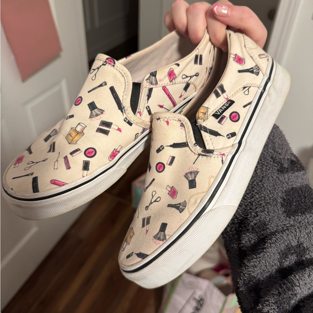 Vans Makeup Print Slip-On Sneakers